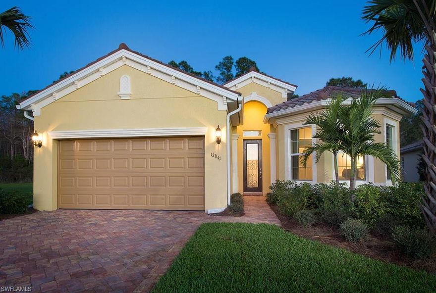 Beautiful, open floor plan with volume ceilings. 3 bedroom plus den, 2 full baths, and 2-car extended garage. 1,911 sq. ft. that lives much bigger with private screen enclosed lanai. Wood floors through main living area, with extended kitchen and ungraded appliance package. Finished laundry room and outdoor kitchen are just a few of the options in this well-appointed home. Come visit and see why The Plantation is one of Fort Myers’ premier communities.