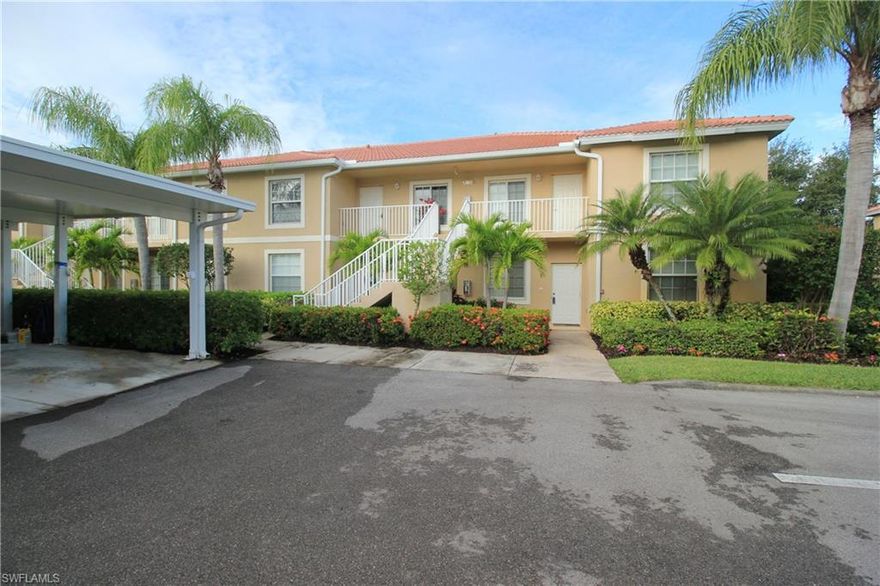 Beautiful North Naples community in Cypress Woods Golf & Country Club that offers a golf course designed by renowned Florida architect Gordon G. Lewis. The cypress heads, pine forests, rolling fairways, elevated greens, & tees create a natural flow that will carry you away from the tensions of modern life into the world of golf. You will have the chance to play through wetlands & nature preserves that offer beautiful scenery & views, alongside a fun round of the greatest game ever played. Amenities include putting green & aqua range, newly renovated Clubhouse dining, community & club house pool with food & beverage service, (3 pools within Cypress Trace), tennis & pickleball courts, fitness center, bocce courts, walk/jog/bike paths & an active social calendar and fitness classes. Exceptional value in this turnkey furnished 2+den/2 bath condo in the resort style bundled golf community, whether you're a snowbird looking to own a piece of paradise or year-round resident. Enjoy serene sunsets & panoramic views of the golf course & lake from the lanai. Master bedroom features his & her closets, dual vanities & tile shower. Just minutes from Beach, Shopping, Restaurant, Airport & more.