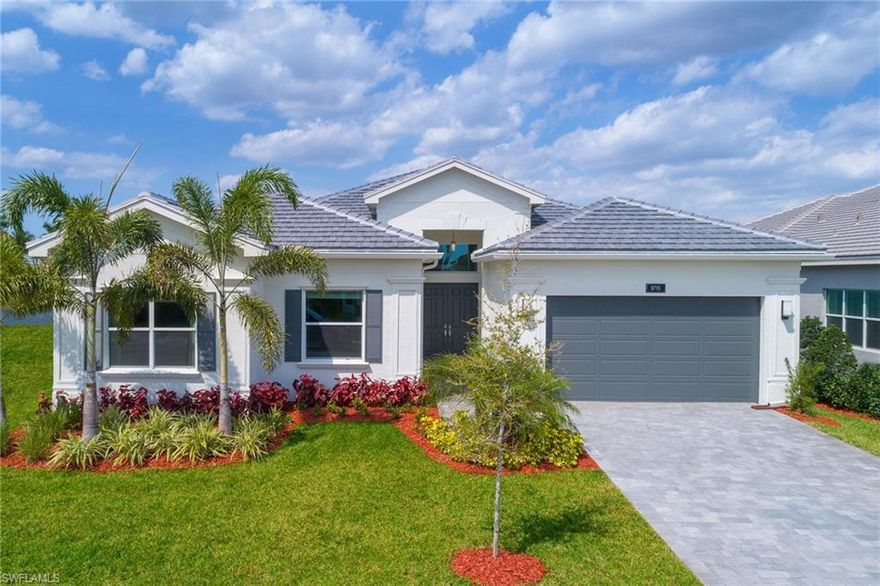 "NEW CONSTRUCTION READY FOR IMMEDIATE OCCUPANCY" Valencia Bonita is a brand new 55 and better community that offers an exciting vacation-inspired lifestyle that rivals the finest resorts! THIS GORGEOUS "LYDIA" FLOORPLAN OFFERS OVER 2,800 SQ FT AND FEATURES 3 BEDROOMS PLUS A DEN, 3 FULL BATHROOM 2 CAR GARAGE, AND BEAUTIFUL LAKE VIEWS! WHOLE HOUSE IMPACT GLASS. Valencia Bonita features an opulent 45,000 sq. ft. clubhouse and carefully designed single-family and villa home designs that are tailored to those looking for spacious layouts and sophisticated style. Valencia Bonita offers a resort lifestyle that caters to 55 and better residents looking to socialize and stay physically active. The Clubhouse and Lifestyle Complex serves as the hub of the community and offers hundreds of exciting events including Broadway-style shows, matinees, cocktail parties, and galas. Whether you are a wine connoisseur, fitness enthusiast, or devoted Harley owner, there is a club or program to satisfy everyone’s taste. Plus, a full-time, on-site lifestyle staff will perfectly curate an exciting social calendar that is beyond compare. PHOTOS ARE OF MODEL AND FOR REFERENCE ONLY.