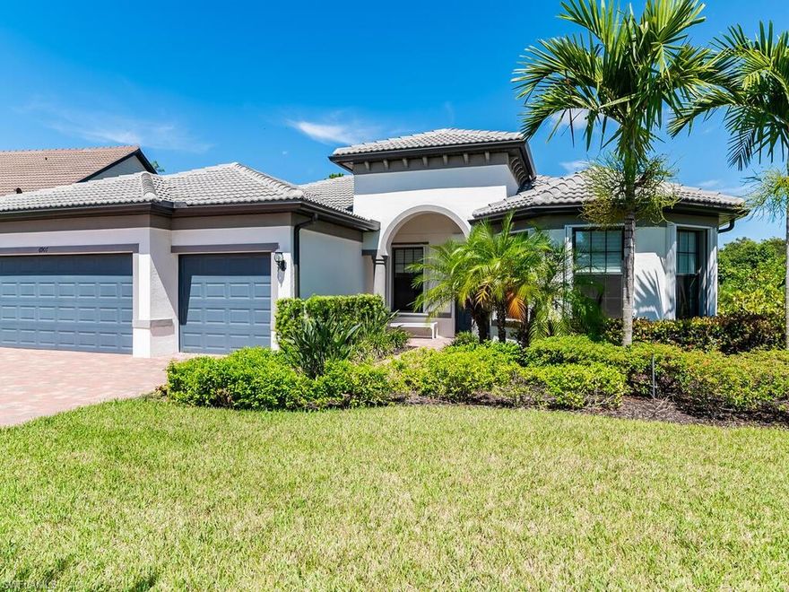 Welcome to your DREAM HOME in the prestigious and highly sought after Naples lifestyle community of WINDING CYPRESS. Located on an oversized preserve lot with a pond view, this stunning  ''Pinnacle floor plan'' boasts over 2,500 sq feet under air with 3 large bedrooms 3 bathrooms plus a spacious den. This beautiful and well cared for home was built in 2020 and has everything already anyone could possibly want including a large ''picture window'' screened in gas heated saltwater pool and spa, custom outdoor kitchen, brick paver large lanai with a perfect covered area for entertaining. Hurricane shutters on the entire home for protection and newly installed electric hurricane screen for the covered lanai. Park all of your vehicles in the oversized and epoxy 3 car garage with hurricane rated/insulated garage doors with additional insulation in the attic to accommodate the separate garage A/C for optional cooling.  Brand new whole house generator that was recently installed which also accommodates additional power for the pool and spa. Plenty of space in your custom designed closet in the master bedroom and pantry done by one of the finest in the industry, California Closets. Stunning white quartz countertop kitchen with high end stainless steel KitchenAid appliances including an additional beverage refrigerator and gas cooktop. Located in an X flood zone with no flood insurance required.