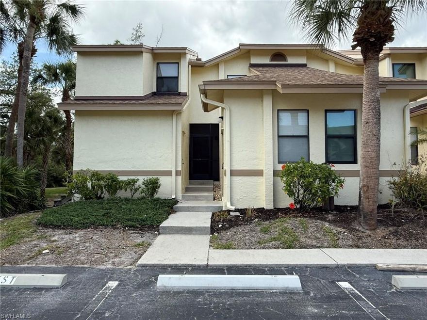 BRAND NEW AC BEING INSTALLED AUGUST 2025!
Welcome to your slice of paradise in the heart of Fort Myers! This beautifully maintained first-floor, end-unit condo in the sought-after Parkside community is being sold turnkey furnished, making it truly move-in ready. Tucked away at the back of the community, this 2-bedroom, 2-bathroom unit offers added privacy and a secluded atmosphere, perfect for relaxed Florida living. Step inside to find a bright, well-kept interior with a comfortable and open layout. The spacious master suite includes a walk-in closet and an ensuite bathroom for your comfort and convenience. The second bedroom offers flexibility—ideal for guests, a home office, or a creative space to suit your needs. Step outside to your private, covered lanai—perfect for enjoying your morning coffee or evening breeze with serene views of the lush surrounding landscape. Additional perks include in-unit laundry and a separate outdoor storage closet, ensuring all your essentials are easily accessible. Parkside offers a wealth of amenities to complement your lifestyle. Enjoy a dip in the community pool, challenge friends to pickleball, tennis, or shuffleboard, or launch a kayak, canoe, or small boat from the community dock with access to Hendry Creek and Estero Bay—a dream for nature lovers and water enthusiasts alike. Located just across from Lakes Park, you'll enjoy scenic walking trails, picnic areas, and tranquil lake views. Plus, you're minutes from shopping, dining, entertainment, major roadways, and RSW Airport, making this an ideal location for seasonal or year-round living. Don't miss the opportunity to call this charming Parkside condo your home! Schedule your private showing today and discover the best of Southwest Florida living.