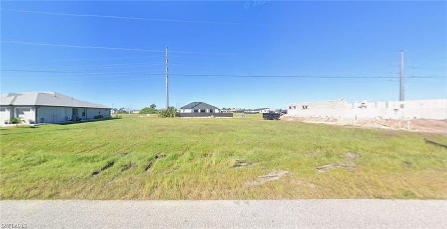 Don’t miss this rare opportunity to own an oversized 1/3 acre, triple residential lot, in one of Cape Coral’s fastest-growing neighborhoods, a perfect canvas for your custom home in a community surrounded by new construction and modern developments. This expansive homesite offers flexibility for creative design, outdoor living space, and easy access to everyday conveniences. Situated in a thriving NW Cape Coral location, you’ll enjoy proximity to excellent shopping, dining, and essential services along major roadways like Pine Island Road and Chiquita Boulevard, while still being just a short drive from beautiful Southwest Florida beaches. Outdoor enthusiasts will love being close to Cape Coral’s world-famous canal systems and boat ramps, offering boating, fishing, kayaking, and endless water adventures right at your doorstep, plus quick access to the Gulf of Mexico via the Caloosahatchee River. This lot combines space, location, and lifestyle in a community that continues to grow and flourish. It's ideal for those seeking a peaceful yet connected setting to build their dream residence or make a strong investment in rapidly appreciating SW Florida real estate.