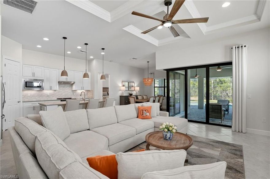 Private and Elegant! Discover timeless elegance in this meticulously maintained Summerwood model, perfectly positioned on a quiet street backed to lush preserve in one of Fort Myers’ most sought-after communities. *Luxury Living in Somerset at The Plantation.* Designed for both everyday comfort and effortless entertaining, this residence embodies the best of luxury indoor-outdoor living. From the moment you arrive, the custom front entry and professionally landscaped grounds set the stage for sophistication. Inside, refined finishes abound in this bright open floor plan that flows seamlessly to your outdoor retreat. At the heart of the home, ZERO-CORNER sliding glass doors erase boundaries, unveiling a private lanai with sparkling pool, wrapped with preserve. With western exposure, evenings are drenched in golden sunsets, while mornings can be enjoyed from your welcoming front porch with this wonderful Southwest Florida Lifestyle home. Just a few miles from RSW Airport, minutes from Gulf beaches, premier shopping, dining, and Spring Training fields for the Boston Red Sox & Minnesota Twins, this location is second to none. **HOA includes complete lawn and landscape care, irrigation, pest control, cable and wifi.