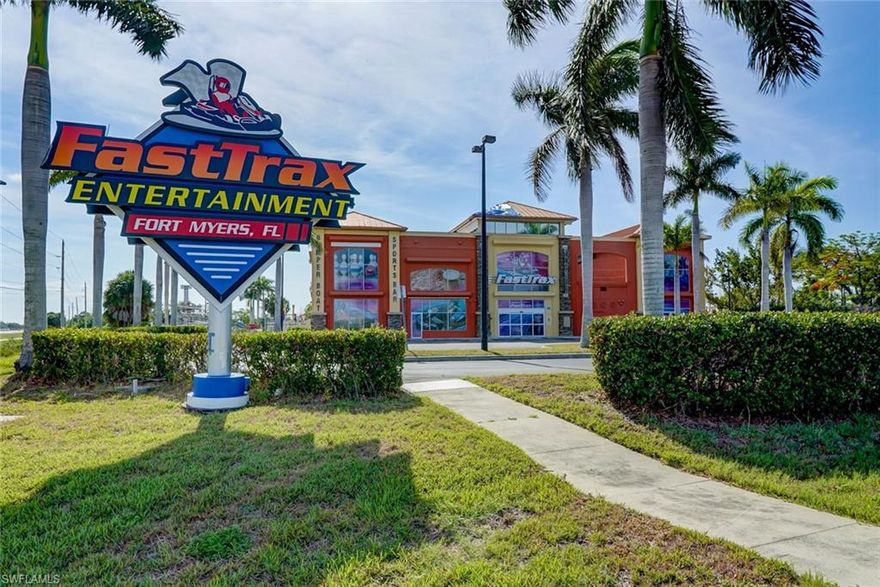 LOCATION, LOCATION, LOCATION! 18.06 Acres FastTrax Property previously had indoor/outdoor assortment of rides, games and attractions, park rides, indoor arcade with 80 games, Duck Bowling, Putt-Putt course, Kitchen & Dining options & more!   Summerlin Road Frontage strategically located near Fort Myers Beach, Sanibel & Captiva.
5 Buildings, retention pond & preserve, 2 acres cleared and vacant on this property. EXTENSIVE list of uses. Sale includes Buildings & Land only.

SELLER FINANCING AVAILABLE FOR QUALIFIED BUYER(S), TERMS NEGOTIABLE