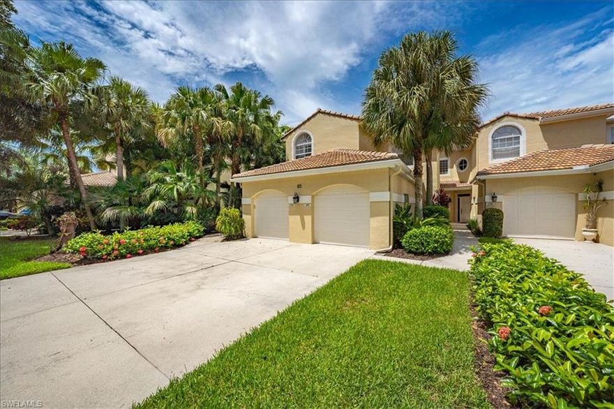 C3169 The entire condo has been remodeled with modern coastal appointments. This end unit has lots of windows and overlooks the South Vineyards Golf Course. Enjoy all new doors, 48"x12", tile throughout, shaker cabinets, air conditioner 2020, LG washer and dryer 2020, California Closets, quartz counters, new lanai screens. New garage floor and garage door opener.  This Silver Oaks condo is an absolute stand out!