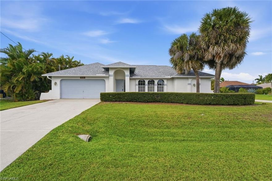 Prime SW Cape Coral location just off Oasis Blvd and within walking distance to sought after Oasis Charter Schools. This 3 bedroom, 2 bath home offers generous living space and an excellent opportunity to make it your own. With plenty of square footage for the price, the layout provides a true blank canvas for your personal style, updates, and finishing touches. Multiple living areas offer flexibility for everyday living, entertaining, a home office, or hobbies, giving you the space to create the lifestyle that fits your needs. Enjoy a highly desirable SW Cape location near shopping, dining, parks, and daily conveniences, while still being tucked into a well loved residential area. Whether you are looking for a primary residence, seasonal home, or investment opportunity, this property offers size, location, and potential all in one package. If you have been searching for value and room to grow in one of Cape Coral’s most popular areas, this home deserves your attention.
