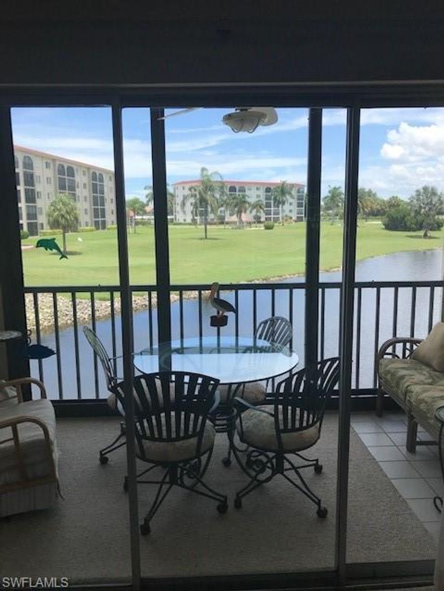 SPECTACULAR VIEW....MOTIVATED SELLER....MAKE AN OFFER!
This condo is "Move in Ready!" Even if you are not quite ready to be a full time Florida resident this condo could be used TO TAKE A BREAK FROM THE COLD WEATHER or as an immediate rental.
Fully furnished unit with spectacular golf course view, including relaxing view of a pond with a fountain. 
Updated kitchen and bathrooms. 
High Point is an active community filled with lots of amenities...Golf for 2 is included with ownership!
This unit is located within walking distance to the clubhouse, several pools, bocce, tennis, exercise room, and has easy access to many local restaurants and shopping. This unit comes with covered carport parking and a storage cage by the elevator. High Point Country Club is a hidden gem and only a few minutes from the beach!