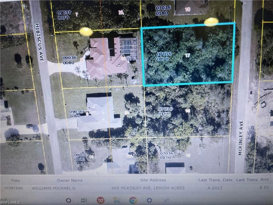 Lot is in area with beautiful homes and the area is developing fast at this time. Drive by ad take a look There is a brand new house opposite this lot.