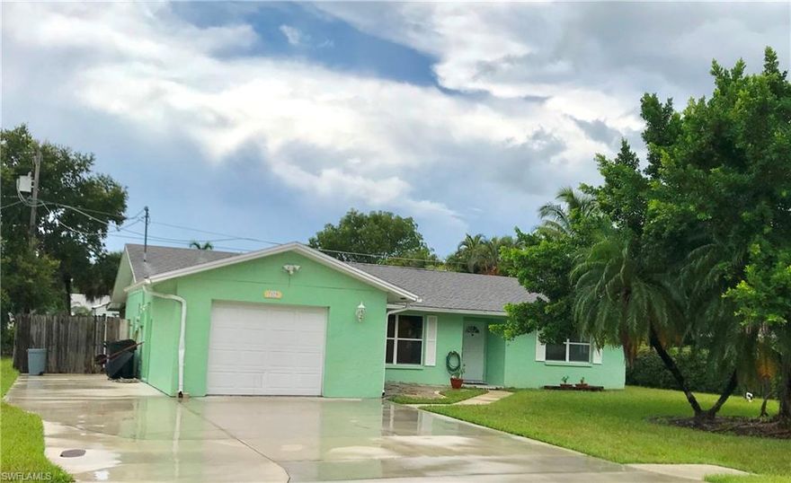 Buyer's financing fell through. Don't let this one get away again! Lovely 3BR 2BA Split-plan POOL HOME with a spacious, private back yard IDEALLY LOCATED off McGregor Blvd just north of Fort Myers Beach. Large fenced lot in a QUIET COUNTRY SETTING, yet SO close to excellent shopping, dining, and health care! Spacious Living Room. The Bright & Airy kitchen has a nice view of the pool & fenced back yard. Bring your design & finishing touches to make this home your own! Bedroom features a big walk-in closet, French Doors to the screened lanai, and a nice View of the swimming pool. In front you have Extra parking to the left of the driveway. In back you have an Extra concrete pad for your camper or trailer PLUS a Storage Shed for all your tools & toys PLUS a Large patio area around the sparkling swimming pool! Plenty of room in the fenced back for your truck or boat. Auto lawn irrigation system. City Water & Sewer--All assessments Paid. Brand new water heater; New electrical panel. Tile floors throughout. See it TODAY!  Leepa.org shows 2 BR but this home has 3 FULL Bedrooms and 2 Full Bathrooms.