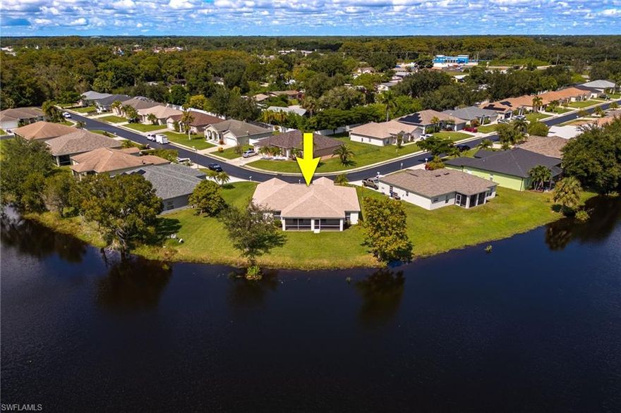 Don’t miss this opportunity! MOTIVATED SELLERS! From the moment you catch the view, this home makes an impression you won’t forget. Positioned on one of the most desirable lots in Hawk’s Preserve, this property sits on a unique pie-shaped homesite that offers expansive lake views and a level of privacy that’s truly hard to come by. The backyard and screened lanai create a peaceful setting where the water becomes a natural extension of your living space - perfect for morning coffee, evening sunsets, and everything in between. Inside, you’re welcomed by a bright and open entry that flows into a formal living and dining area, ideal for entertaining or simply enjoying additional space. The main living area opens up into a spacious great room where the kitchen, dining, and living spaces blend seamlessly together. The kitchen is designed for both function and connection, featuring a large island, newer appliances, and ample counter space. Two sets of sliding glass doors immediately draw your attention to the lake and lead out to the oversized screened lanai - an inviting outdoor space where you’ll love relaxing, hosting, or taking in the changing colors of the sunset over the water. The primary suite offers a spacious and comfortable retreat, complete with an en-suite bathroom. On the opposite side of the home, two additional bedrooms and a guest bathroom provide privacy and flexibility for family or visitors. Key updates have already been completed, including a brand-new roof in 2024, a newer HVAC system installed in 2022, and fresh carpeting throughout, giving you peace of mind and making this home truly move-in ready. Located within the quiet and tucked-away community of Hawk’s Preserve, known for its low HOA fees, you’ll enjoy a peaceful setting while still being just minutes from I-75, highly rated schools, shopping, dining, medical facilities, and Southwest Florida’s beautiful white-sand beaches. With stunning lake views, a private oversized lot, a well-designed layout, and major updates already done, this home checks all the boxes. It’s priced to sell and ready for its next owner - schedule your showing before it’s gone.