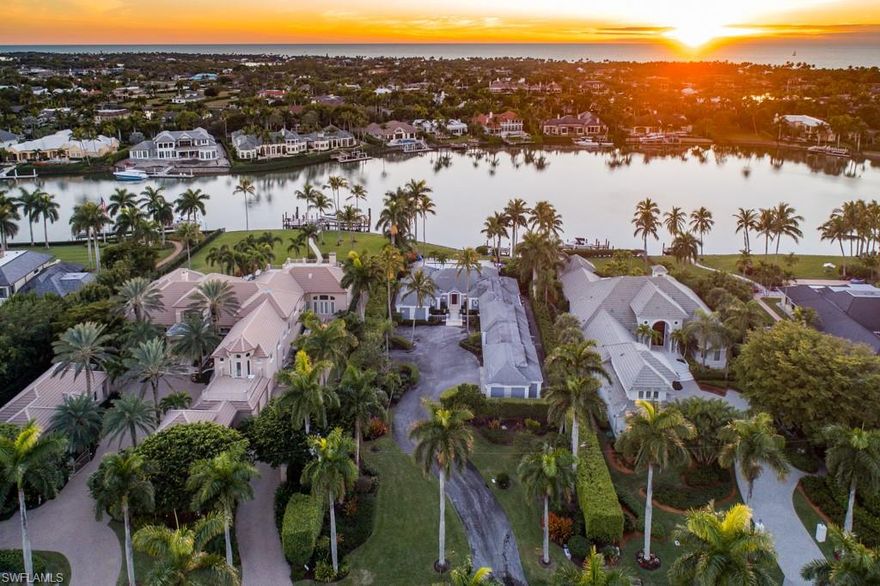 This magnificently maintained and rarely available western exposure home/opportunity, is nestled along Treasure Cove in Port Royal. This four bedroom and four and a half bath offers 4700+ square feet of living space and a spacious outside deck area, pool and dock. Additionally this property has formal dining, family room and a three car garage. A property with mature vegetation and fantastic sunsets await your design or vision!