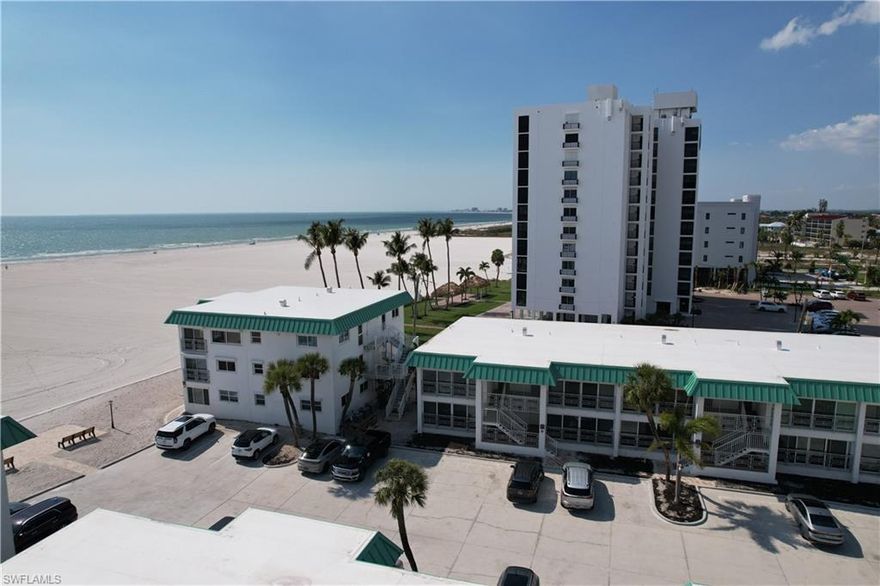 Check out this newly listed, ground-floor, renovated and move-in ready two-bedroom, two-bath condo featuring stunning ocean views and just steps to the beach!
This contemporary unit is ideally located on the beachside of Estero Blvd, offering easy access to miles of pristine white sand beaches and the warm Gulf waters.
The condo is being offered turnkey furnished and features an updated kitchen with pull-out drawers, newer appliances, and under-cabinet lighting. Additional upgrades include hurricane-rated windows and doors, newer flooring throughout, ceiling fans, and an updated electrical panel—plus many more improvements.
Enjoy beautiful beach views from both the living area and bedrooms. This is a fantastic opportunity to own a well-appointed coastal retreat.
Don’t miss out on this exceptional value—schedule your showing today before it’s gone!