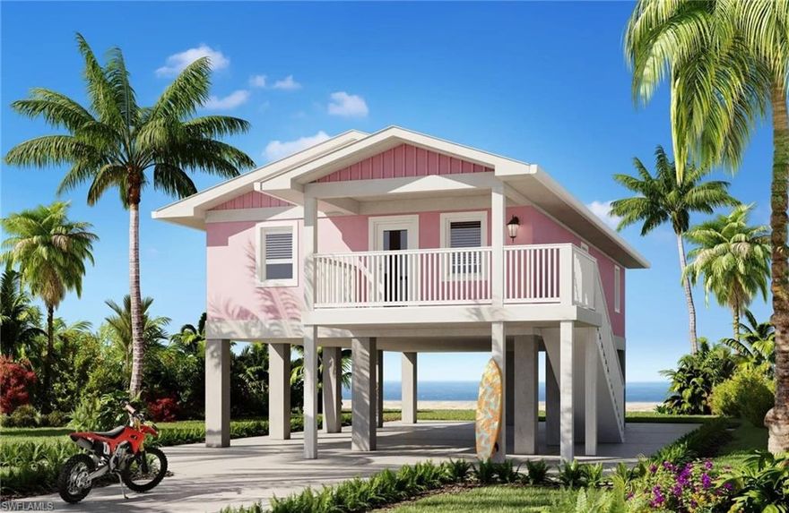 In this dynamic 55+ co-op community that now permits elevated, site-built homes, an excellent opportunity awaits with this vacant waterfront lot featuring a dock and seawall. Enjoy seamless Gulf access with no bridges obstructing your path, allowing you to be on the water in just 15 minutes. The lot is prepared for new construction, with zoning allowing either stick-built or modular homes, so there’s no requirement for a manufactured home. With FEMA regulations requiring an elevation of around 10 feet, you'll benefit from under-home parking, extra storage, or even a recreational area, all without needing flood insurance. Positioned conveniently across from the community pool, the lot also provides access to amenities like a clubhouse, shuffleboard, pickleball courts, and 16 acres of free storage for RVs and boats. Residents can easily stroll to nearby attractions such as Salty Sam's Marina, Parrot Key, Times Square, Bonita Bills, Doc Ford’s, Dixie Fish House, the new Margaritaville Resort, and Fort Myers Beach.