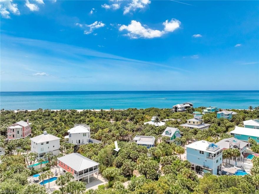 Build your Island Dream Home on this tropical homesite located in the desirable North Captiva Dunes neighborhood! The high elevation, which provides peace of mind from storms, combined with the scenic view corridor toward the water and the Preserve, sets this lot apart. Located approximately 900 feet from the wide sugar sand Sunset Beach, this property enjoys a prime location with only two rows of homes between you and the sparkling Gulf waters. Enjoy the sounds of the surf with spectacular views from the upper stories & the lookout of your newly designed masterpiece. Just around the corner from all the preserve trails, and a short golf cart ride to the island’s resort hub with dining, pools, and recreation.
North Captiva Island is a private, boat-access-only barrier island known for its friendly vacation vibe, protected natural areas, and relaxed golf-cart lifestyle. With miles of pristine beaches, exceptional fishing, and abundant wildlife, the island provides a unique coastal experience unlike anywhere else in Florida.
Vacant land opportunities with this combination of elevation, location, and view potential in this part of the island are rare. Secure your place on North Captiva and begin planning your custom island vacation retreat today!