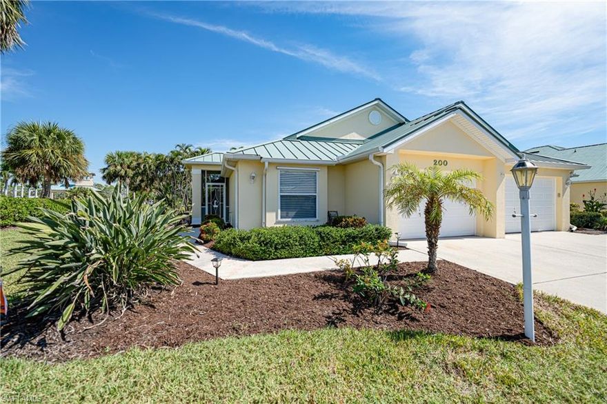 Welcome to this exquisite 2-bedroom, 2-bath end unit villa, a true masterpiece of design and comfort. This villa is not just a home; it's a lifestyle. Step inside and discover a stunning, modern living space, fully furnished and ready for you to move in effortlessly. The updated kitchen is not only a culinary haven but a stylish focal point, complete with a built-in mini wine cooler and dry bar. The heart of this home is its open-concept living area that seamlessly extends to an enclosed lanai, making it the ideal space for hosting gatherings with friends and family. You'll also appreciate the convenience of the oversized 1-car garage, which currently houses a golf cart – a bonus that comes with the property. Just bring your golf clubs! The Burnt Store Marina community is a haven for active living, offering a 27-hole golf course, an activity club, two on-site restaurants, and vibrant pickleball and tennis groups. Stay fit and healthy with the on-site fitness center. But the jewel in the crown is the largest deepwater marina in Southwest Florida, providing direct access to Charlotte Harbor and the Gulf of Mexico, perfect for boating enthusiasts and those seeking a waterfront lifestyle. This condo is the epitome of modern luxury and functionality, set against the backdrop of a lively and engaging community. It's not just a place to live; it's a place to thrive. Your dream home is right here, ready for you to make it your own.