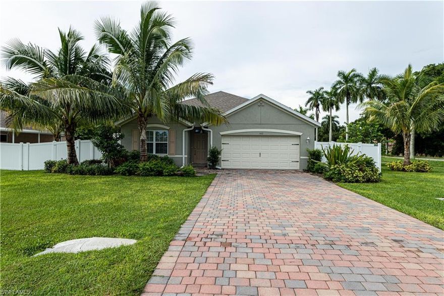 Absolutely Beautiful, Well Maintained and Move In Ready CALI Floor plan available in McGregor Heights! This "Like New" Home Features 4 Beds, 2 Full Baths and a 2 Car Attached Garage. Fenced in Yard with a White Privacy Fence!!! Just built in 2019, this Home has many upgrades such as 42" White Kitchen Cabinets, Quartz Kitchen Countertops, 18" Tile in Living Areas, Stainless Steel Appliances, Tile in Master Shower, and a Brick Paver Driveway. Professional Landscaping!!! Rear Patio is Brick Paved. Home was purchased with a Smart Home Technology Package! McGregor Heights is Minutes from Downtown Fort Myers, Restaurants, Entertainment, Medical Facilities and Shopping!!