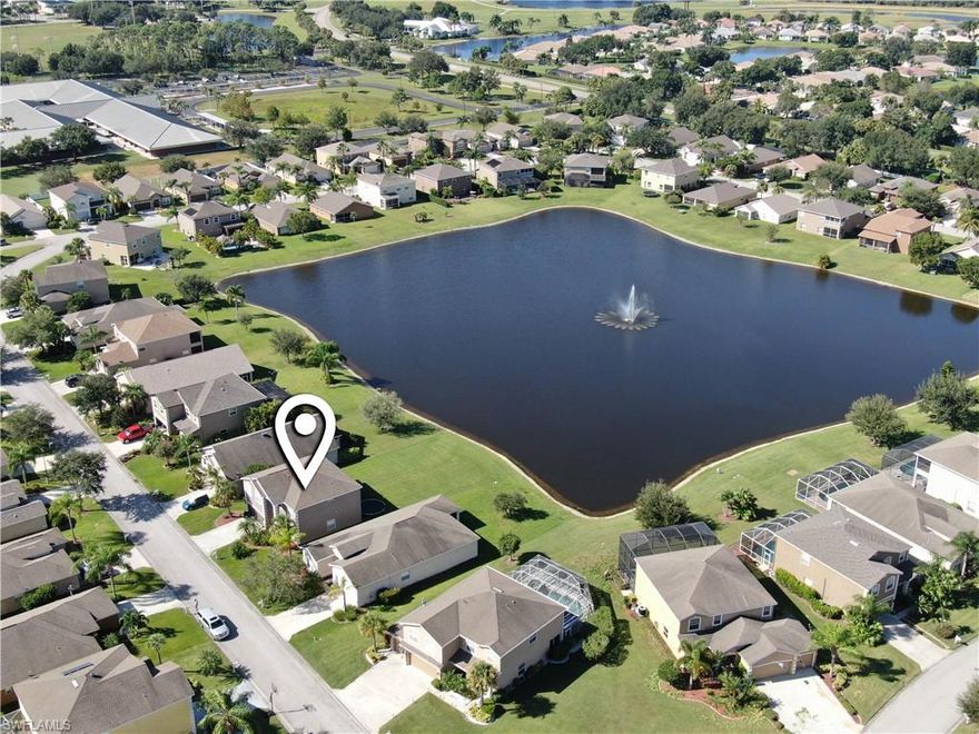 **LAST BUYERS FINANCING FELL THROUGH IN LAST HOURS** WOW WHAT A LAKE VIEW!!! Located in the heart of Gateway in the desirable community of Cypress Cay. This beautiful move in ready home is offering 4 large bedrooms and 2 1/2 baths. This home is spacious with lots of room for family and friends. Desirable distressed wood laminate and tile throughout. This oversized kitchen has more than enough Custom Cabinets, highlighted with Corian Counter Tops, 2 Pantries, Stainless Steel Appliances, Prep Island perfect for the cooking enthusiast, Breakfast Bar and Breakfast Nook. The over sized Master Suite includes sitting area, a walk in closet to make anyone else envious. The En-suite bathroom has Dual sinks and separate tub and shower. All of the spacious bedrooms include oversize closets and distressed wood laminate. Outside your back door is a large yard and lake view great for fishing. Low HOA fees make this the perfect home for your growing family. Gateway also offers a community pool, basketball court, volleyball courts, bike/jog paths, soccer fields, charter school, churches, restaurants, and it is close to I-75, Jet Blue Stadium & SWFL Intl Airport. Schedule your showing today!