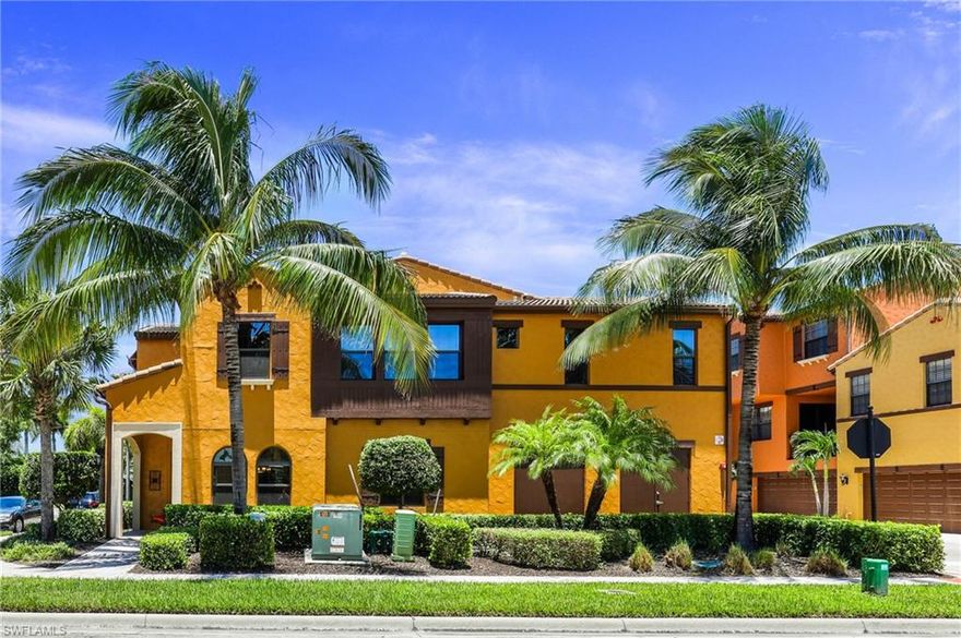 Come explore this Santa Rosa floor plan in Olé at Lely Resort and experience this spacious, partially furnished townhome featuring three bedrooms, a bonus room, two-and-a-half baths, with an attached two-car garage. Living areas on the first level are all ceramic tile set on the diagonal and include a half-bath. Kitchen has stainless steel appliances, granite countertops and raised panel wood cabinets. Upper level has three bedrooms, a bonus room and granite in two baths. Vacation year-round at the fabulous Olé Village Center with resort pools, waterfalls, tiki huts, sand beds, full-service pub, bistro, movie theater and more, all included with your quarterly fee. Lely Resort also offers two public golf courses with a public pro shop, Sam Sneads Tavern open to the public and the private Classics Golf Club, where you get privileges to play all three courses at Lely Resort. Make sure to come see this wonderful residence and make it your very own Florida hideaway.