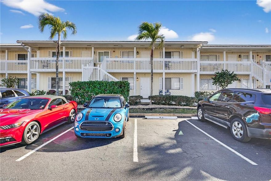 Opportunity to Own in Naples for Under $195K! Experience the Naples coastal lifestyle in this beautifully updated 2-bedroom, 2-bath first-floor condominium located in the vibrant Bayshore Arts District at Abaco Bay. Offering approximately 886 square feet, this bright open floor plan features desirable split bedrooms and newly installed luxury vinyl flooring throughout for easy maintenance. The updated kitchen showcases quartz countertops, tile backsplash, and stainless-steel appliances, while both the primary and guest bathrooms have been tastefully renovated with glass-enclosed walk-in showers, marble-look tile, pebble-style shower flooring, modern vanities, updated fixtures, and contemporary lighting. The spacious primary suite includes an ensuite bath and a walk-in closet. Additional upgrades include a freshly painted interior and upgraded 7-inch baseboards. Assigned parking is conveniently located directly in front of the unit, with additional guest parking available. Abaco Bay is a charming Key West–inspired community offering a pool, clubhouse, BBQ and picnic areas, bike storage, and on-site laundry with low monthly condo fees, creating a convenient and maintenance-friendly condominium lifestyle. Located in the heart of the dynamic Bayshore Arts District, residents enjoy close proximity to Celebration Park, Naples Botanical Garden, Sugden Regional Park, Bayview Park boat launch, and the renowned East Naples Community Park, home of the U.S. Open Pickleball Championships. Just minutes to Downtown Naples, 5th Avenue South, Naples Bay, and the Gulf’s white-sand beaches, this location places some of Naples’ most desirable lifestyle destinations within easy reach. Ideal as a full-time residence, seasonal retreat, or investment property, this rental-friendly community allows leases up to four times per year. With the continued growth and revitalization of the Bayshore Arts District, this property also represents an excellent entry point into one of Naples’ most exciting emerging neighborhoods, offering strong potential for both rental income and long-term appreciation. A smart entry into the Naples lifestyle while investing in the energy and growth of the Bayshore Arts District.