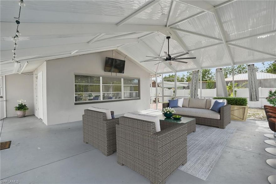 One or more photo(s) has been virtually staged, AI generated or rendered.  PRICE IMPROVEMENT – NOW $215,000 | MOVE-IN READY | NO HOA | MOTIVATED SELLERS
Well-maintained 2-bedroom, 2-bath home offering flexible living space and a convenient location. The interior features a bright Florida room that can be used as a den, office, or additional living area to suit a variety of needs. Enjoy outdoor living in the spacious screened-in lanai 25’6” x 32’6” ideal for relaxing or entertaining year round.

Recent updates include a new roof (2023), A/C system (2020), and water heater (2020), providing added value and peace of mind. The fully fenced yard offers privacy and room for pets or outdoor activities. An extended driveway accommodates up to six vehicles, providing ample parking for guests, boats, or recreational vehicles.

Conveniently located near US-41 with easy access to shopping, dining, Sunseeker Resort, Charlotte Harbor, and just a short drive to Punta Gorda’s downtown area.

Suitable for primary residence, seasonal use, or investment property.