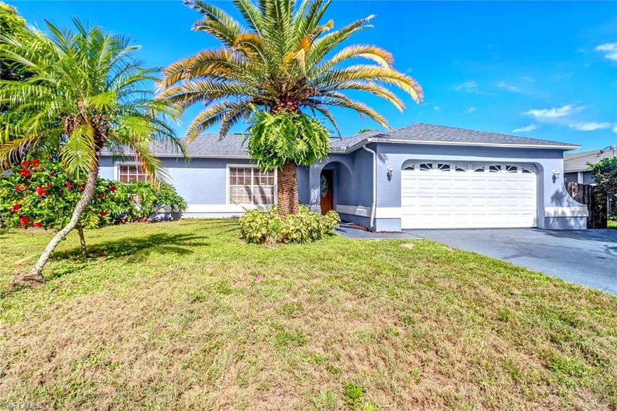 Enjoy this beautifully renovated pool home centrally located in the South Fort Myers/Estero area. This Florida style home features 3 large bedrooms 2 bath, vaulted ceilings, stainless steel appliances, expansive kitchen with marble backsplash, dining and living room, large screened-in lanai and patio area perfect for entertaining! NEW AC, NEW pool equipment, NEW well pump, NEW roof (2016) and fenced in backyard. NO HOA fees! The highly sought after neighborhood of San Carlos Park is walking distance to supermarkets, entertainment, A rated schools, gas stations, US 41. Just a 15 min drive to Bonita Springs beautiful clear beaches, Coconut Point Mall, Gulf Coast Town Center, RSW Airport and i75. Enjoy outdoor, Florida style living in this move-in-ready home!