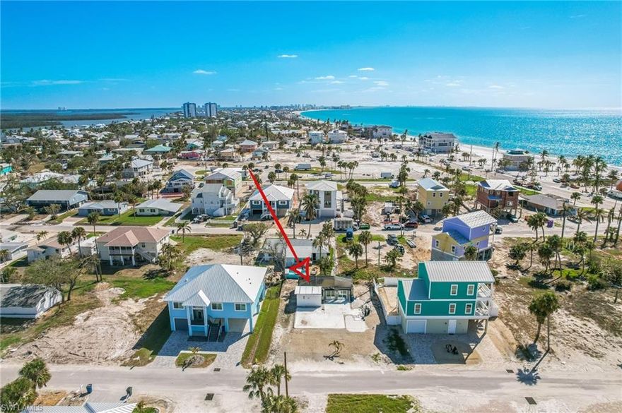 Investor alert!  Highly desirable weekly rental street!  Building plans/renderings ready to go. Multiple new elevated homes already completed on Jefferson St.  This is a perfect opportunity to build your own piece of paradise on Fort Myers Beach!  Great Mid Island Location, close to Publix, Junkanoo, Fresh Catch and Snookbite Marina. Lot is over 6500 sq ft. Pool is only 3 years old and size is approx 10x22 with Baja shelf with bubblers and waterfall. The spa is 10' across and can easily sit 6 people. Pool has a screen enclosure. Brick Paver deck around the pool is in excellent condition. Just steps away from the sugar white sand beaches. Perfect for building your dream home or investment property.