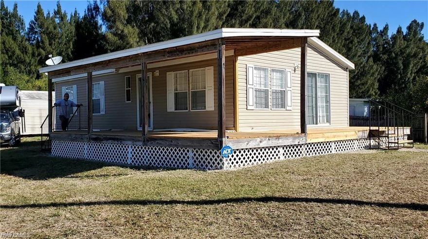 POSSIBLE SELLER FINANCE NO HURRICAN DAMAGE NEVER FLOODED {{Enjoy watching osprey, eagles, and pelicans from this 2 bedroom, 2 bathroom manufactured home on oversized lot. Up to code, sustained no hurricane damage, ready for you to move right in! Includes fully applianced kitchen and laundry closet includes washer and dryer. Large shed and two 30 amp RV hook ups on property. Fence posts are in, customize with your own panels. Voluntary HOA. Membership allows use of a brand new SALTWATER POOL, concrete boat ramp with GULF ACCESS, clubhouse with numerous activities including but not limited to bingo and exercise classes. $150 per year.