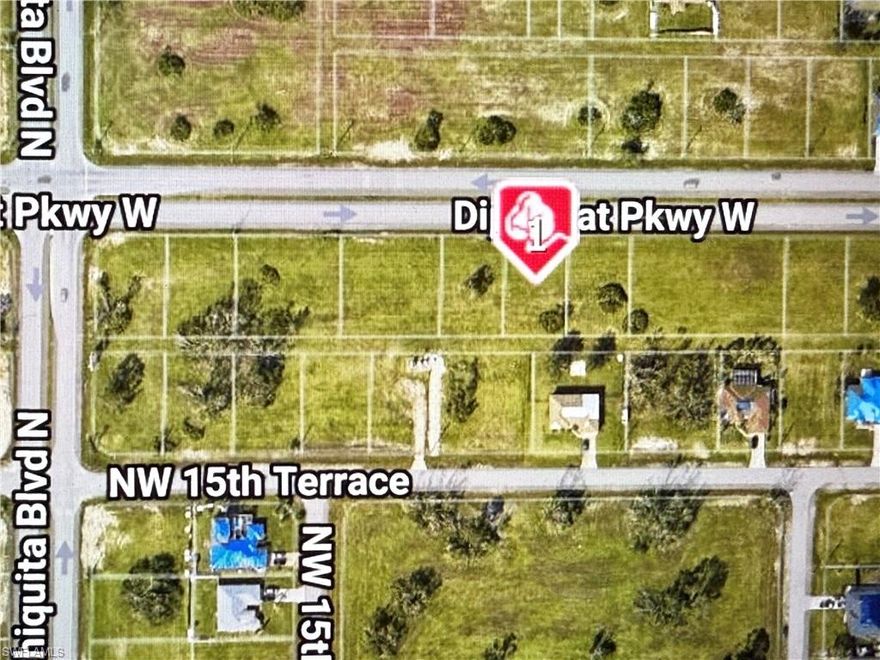 This amazing Comercial vacant lot is conveniently located right on Diplomat Blvd and close to the Chiquita Blvd N intersection. Easy access to shopping, restaurants, and Mariner High School. Cape Coral is just a short drive to Fort Myers and Punta Gorda Airports, beaches and two spring training facilities.