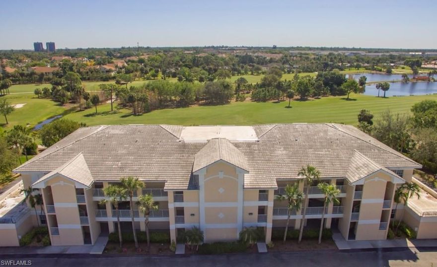 Imagine sitting on your covered porch and looking over the beautiful Cypress Lake Golf Course, what a way to start your day.  This large top floor corner unit has its own garage and is located close to shopping, the beaches, restaurants, FSW,  Barbara B Mann theater, grocery stores….literally everything.  The unit itself is move in ready with an open floor plan and will provide you with either a nice vacation retreat or a wonderful full time residence.  The community has a great pool and spa, library, community room and is pet friendly.  Call for a private showing
