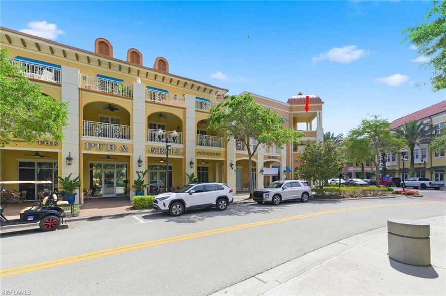 Located in the heart of Ave Maria, this partially furnished end unit 3-bedroom, 3 full-bath residence is offered turnkey and ready for its new owner. Enjoy a vibrant, walkable lifestyle with an oversized balcony showcasing stunning views of the iconic church, all within walking distance to Publix supermarket and local shops.

Inside, the unit features solid wood flooring throughout the living areas and bedrooms, complemented by a well-appointed kitchen with granite countertops and stainless steel appliances. Each bedroom includes its own private bath, providing comfort and privacy for residents and guests alike. One of the guest bedrooms features a solid wood Murphy bed, offering versatile use as a home office or private guest space. Hurricane impact windows and doors not only provide added protection but also help minimize street noise, creating a peaceful indoor environment.

Additional highlights include gated, assigned parking for convenience and security. The current elevator special assessment will be paid in full by the seller at closing, offering added value and peace of mind for the new owner. Come see this well-maintained unit and experience the charm and close-knit community that makes Ave Maria so special.