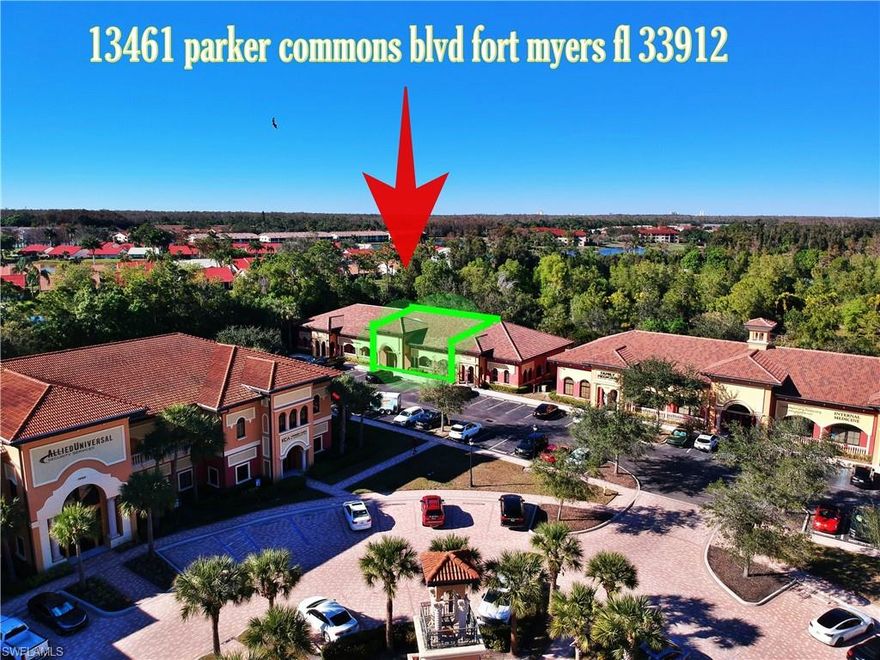 13450 Parker Commons Blvd is a ±2,340-square-foot office condominium modern full built out located within the well-established Parker Commons development in the South Fort Myers / Daniles Colonial Square, fiddlesticks submarket. also serving the traffic to gateway PUD Built in 2006, this property includes Units 103-104 and is positioned within a professional office park featuring strong surrounding reffral base high quailty tenancy, mature landscaping, and ease of access to Daniles, I -75, Six Mile cypress, Metro pkwy and US-41