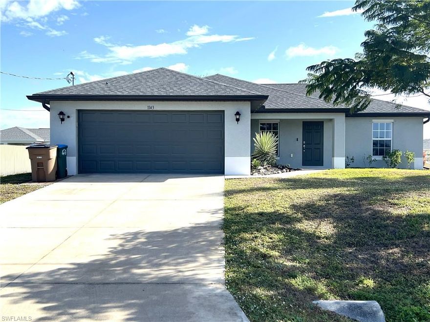Welcome to this beautifully updated Cape Coral home, offering a blend of comfort, style, and practical upgrades that today’s buyers truly appreciate. The heart of the home features a refreshed kitchen complete with a new range, a modern tile backsplash, and an updated sink, creating a clean and inviting space for cooking and entertaining. The thoughtful improvements continue into the primary suite, where a custom closet organizer provides exceptional storage and organization. Throughout the home, you’ll find newer flooring that enhances the overall flow and adds a warm, contemporary feel. For added peace of mind, the property is equipped with a generator transfer switch, offering convenience and security during storm season. The spacious backyard offers ample room for a pool, providing future owners with the opportunity to create their own outdoor oasis. With these valuable upgrades already in place, this home is move-in ready and perfectly suited for enjoying the relaxed Florida lifestyle. Whether you’re a first-time buyer, seasonal resident, or looking to downsize, this property delivers comfort, functionality, and long-term value.