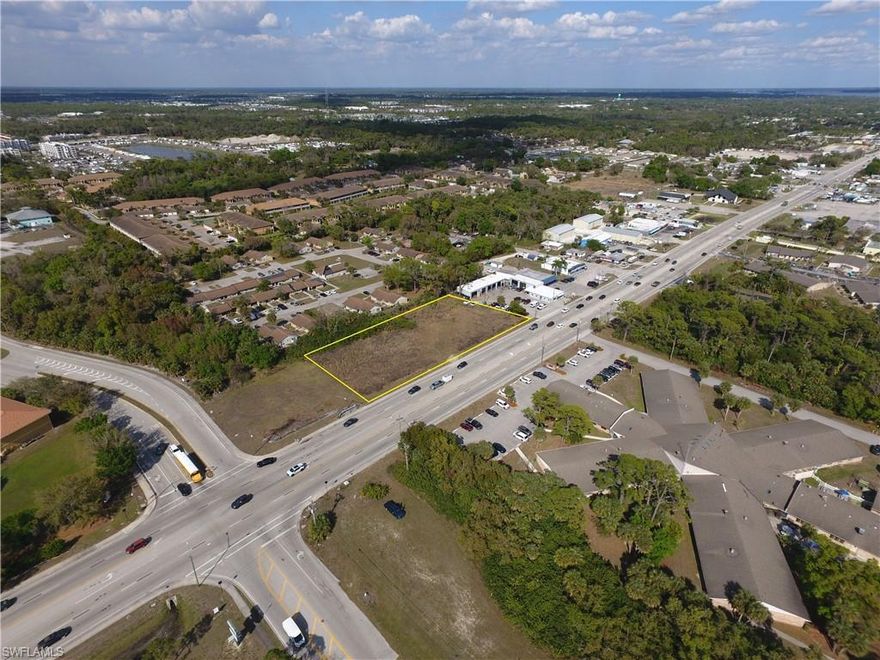 1.2 acres of Commercial Land in N. Ft. Myers measuring approximately 300' x 175'. Zoned C1 in the County which offers a wide range of commercial, professional and medical uses.