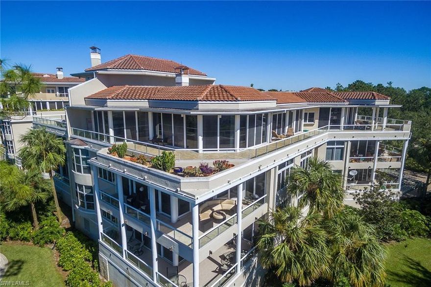 Imagine brilliant sunrise and sunset birds-eye views over fairways, lake and tropical landscapes. This extraordinary penthouse has been completely renovated in one of the country’s top one percent of private golf course communities. Every detail and product used to create this beautiful residence has been carefully considered. Grey Oaks Country Club recently completed a $30 million renovation, including a state-of-the-art health and wellness center, five-star pool and café area, golf and tennis instruction facilities and many other exceptional amenities. The location couldn’t be better as Old Naples, the beaches, The Naples Philharmonic, fine dining and shopping are a short drive away. This home is pet-friendly.