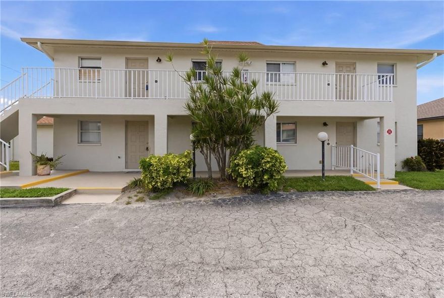 Welcome to Caribbean Breeze! This beautifully maintained 2-bedroom, 2-bath turnkey condo is ideally located in the heart of Southeast Cape Coral—just minutes from downtown and all the amenities the area has to offer, including dining, shopping, parks, banking, entertainment, and healthcare.
Situated on the second floor, this light and bright unit features a screened balcony overlooking the community pool—perfect for relaxing and enjoying the Florida lifestyle. The building has recently been repainted and has a newer roof, adding to its fresh, well-kept appearance.
Inside, you’ll find an open-concept layout with the kitchen overlooking the spacious living area—ideal for entertaining. The updated kitchen boasts wood cabinetry, granite countertops, and stainless steel appliances. Both bedrooms are generously sized, with the primary suite offering direct access to the screened balcony through sliding glass doors.
The bathrooms feature tiled showers and granite countertops, and the convenience of an in-unit washer and dryer adds to the ease of living. A new HVAC system was installed in 2024 for added peace of mind.
Residents enjoy access to the community pool and gazebo, creating a welcoming outdoor space to unwind. Pet-friendly with HOA approval.
Move-in ready and offered turnkey, this condo is the perfect winter escape, seasonal retreat, or full-time residence—ideal for those just starting out or ready to slow down and enjoy a more relaxed Florida lifestyle.  Call to schedule your private showing today!