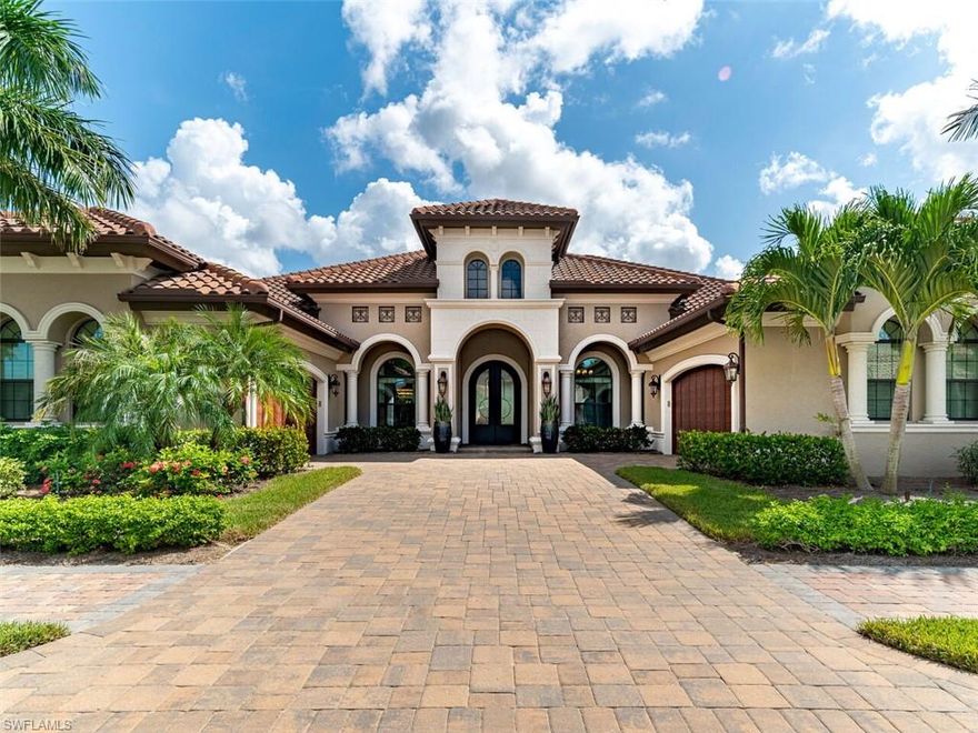 Coastal Living at its Finest! Highly sought after community of LELY RESORT in "Lakoya" Gorgeous Luxury 4098 sq ft Estate has it ALL! Built by Stock Development 4 Bed 4 1/2 Bath Plus 2 Dens plus Murphy Bed, Outdoor Living Space Pool,Spa Panoramic Lake View! Outdoor Kitchen & Fireplace. NO Construction Wait! 4 Car Garage (1) W/AC! Impact Windows & Doors, Electric Lanai Storm Shutters for Peace of Mind! Open Floor Plan, Robb & Stucky Designed Highly Upgraded & No Expense Spared. Every space designed Perfectly! Custom Tray & Coffered ceilings, crown moldings, upgraded light fixtures, entertainment center, prewired surround sound, electric window coverings, porcelain & hardwood flooring. Gourmet Kitchen w/quartz counters, Stainless High End appliances Jenn Air Refrigerator & 2 Dishwashers, Wolf Wall Oven, Microwave, Warming Oven & Gas Cooktop, Wine Cooler! Breakfast nook w/beautiful Bay Window, Formal Dining Room to seat 8-10! Master Suite & Bath w/His&Her CA closets! 2 Office/Dens Murphy Bed, 2nd Bed & Bath, 3rd & 4th Bed w/en suite Baths! Laundry w/Lots of Storage! Security System. Resort Amenities Membership to Players Club & Spa required. Minutes to Dining, Shopping, Golf & MORE!