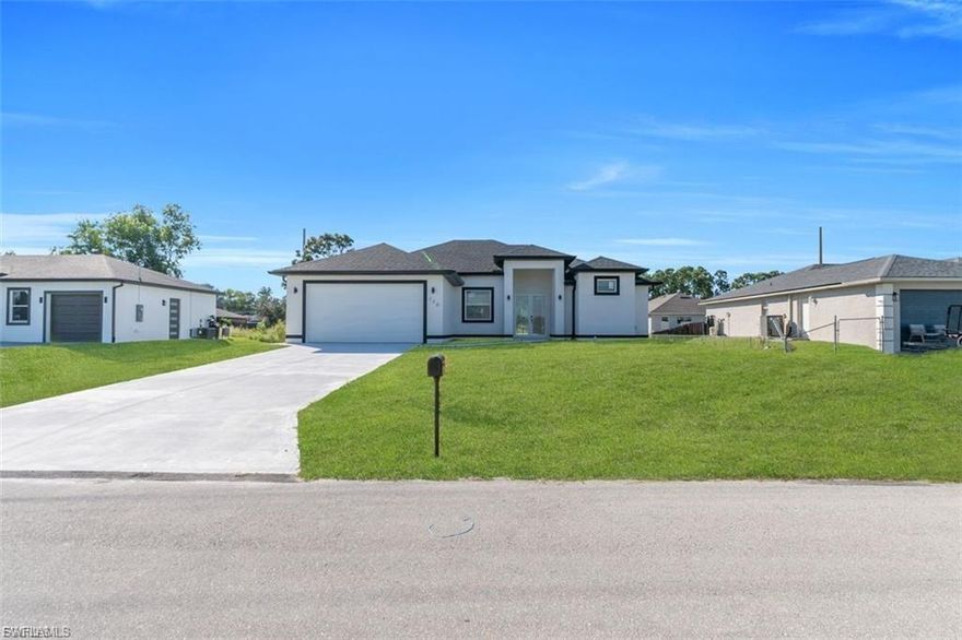 Vacant Lot with approved permits for single family home with 3 bedroom + Den and 3 bathroom in a total of 1,666 square feet. The spacious open floor plan seamlessly connects living areas, creating an atmosphere of effortless sophistication perfect for both intimate family moments and entertaining guests. The versatile den serves as your personal sanctuary, whether you envision a home office for remote work, a cozy reading retreat, an artistic studio, or perhaps a playroom where creativity flourishes. This flexible space adapts to your evolving needs, making it one of the home's most valuable features. Each of the three bedrooms offers comfortable proportions and abundant natural light, while the three full bathrooms provide convenience and privacy for busy households. The generous lot size provides endless opportunities for outdoor enjoyment and future expansion. Whether you dream of lush landscaping, a sparkling pool, expansive entertaining areas, or simply appreciate the space to breathe, this property delivers the foundation for your vision. Location convenience enhances the appeal, with East Lee County High School just moments away, ensuring educational excellence remains within easy reach. The established Lehigh Acres community offers the perfect balance of suburban tranquility and urban accessibility, with shopping, dining, and recreational opportunities nearby.