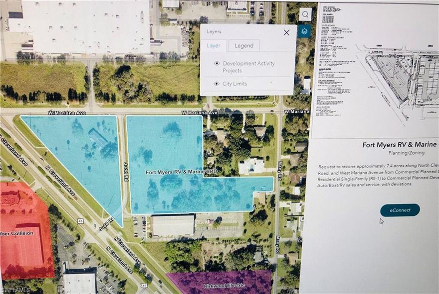 CPD ZONING-RV STORAGE ALLOWED - GAS STATION 20 PUMPS ALLOWED WITH ROAD ACCESS SURROUNDING ENTIRE BLOCK OF LAND
BEST CORNER IN PINE ISLAND RD-N-41
SUPER WALMART 
2,000 Feet of Rd. Frontage 
8 PARCELS INCLUDED TO MAKE 7.5 ACRES 
1590 Judd Rd to W. Marianna