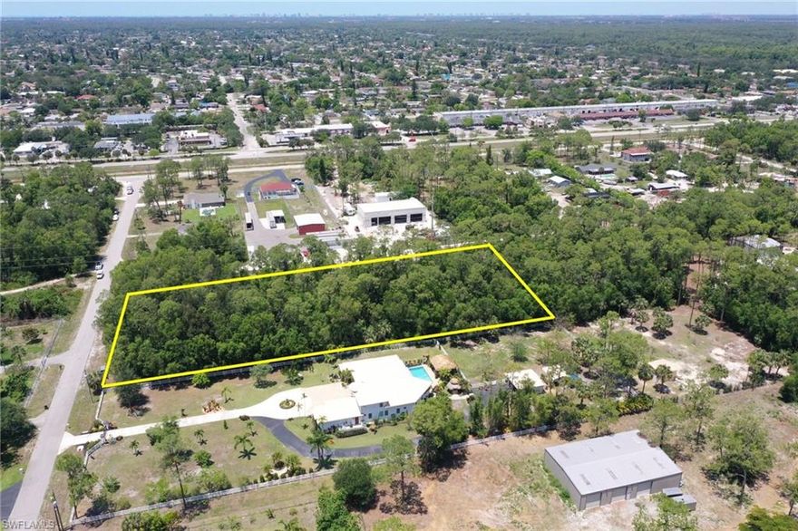 This lot listing presents a prime opportunity to build your dream home or investment property in a highly desirable location. LOCATION LOCATION LOCATION! Build your dream home, 2.5 acres residential lot, located at the most desirable neighborhood in Naples, only minutes away from the beach, walking distance to shopping. 100% UPLAND!!! Dead end street. Right across multimillion dollar homes. This property already has survey completed ready to built will save the buyer 2 months of waiting.This will not last long since there is no inventory of dry lots....A Hidden Gem in Paradise. This lot offers ample space to accommodate a variety of design options. Located in Golden Gate Estates, this lot benefits from a vibrant and growing community. Don't miss out on the chance to secure this exceptional lot in a highly sought-after location.