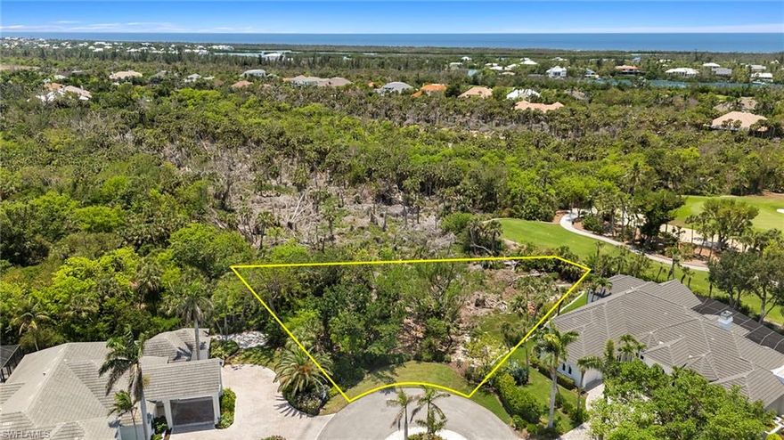 Take advantage of this "Rare Opportunity" to own this beautiful vacant parcel on Baltusrol Court and build your dream home on this .57-acre lot in the "Prestigious" Sanctuary community on Sanibel Island. This is the "best" largest lot available in the Sanctuary. Situated on a quiet cul-de-sac with a partial Golf course and sanctuary views! Enjoy an Arthur Hills world class golf course, luxury amenities and an incredible club house and restaurant through the purchase of a private membership. Bike or just a short drive to the sugar sand beaches, stunning sunsets and incredible World Class shelling. The island offers an active lifestyle, boating, fantastic restaurants, shopping and more.