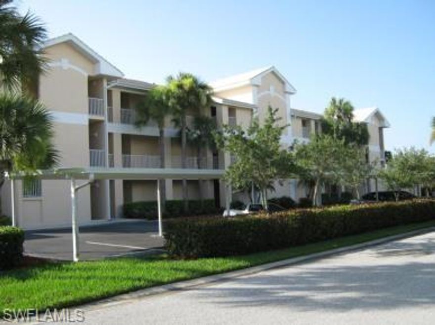 Rare 1st floor unit in Cypress Lake Country Club Villas with direct access to garage.  Walk right into your unit directly from garage.  No more walking in the rain!  3 bedroom or 2 bedroom with a den 2 bath unit with 1679 sqft  Assigned car port space in addition to garage. Enjoy your golf course view while relaxing on the lanai. The kitchen has an island, plenty of kitchen cabinet space for storage.  Tray ceiling, in master bedroom, tile and laminate flooring throughout the home. A large walk in closet in the master bedroom, dual sinks in the master bathroom. Den has a closet so it can be considered and used as a 3rd bedroom. Centrally located in S. Fort Myers, close to shopping, Florida Southwestern State College, golf course, and US 41. Minutes to the beach, Sanibel Island, and the good life Southwest Florida has to offer.