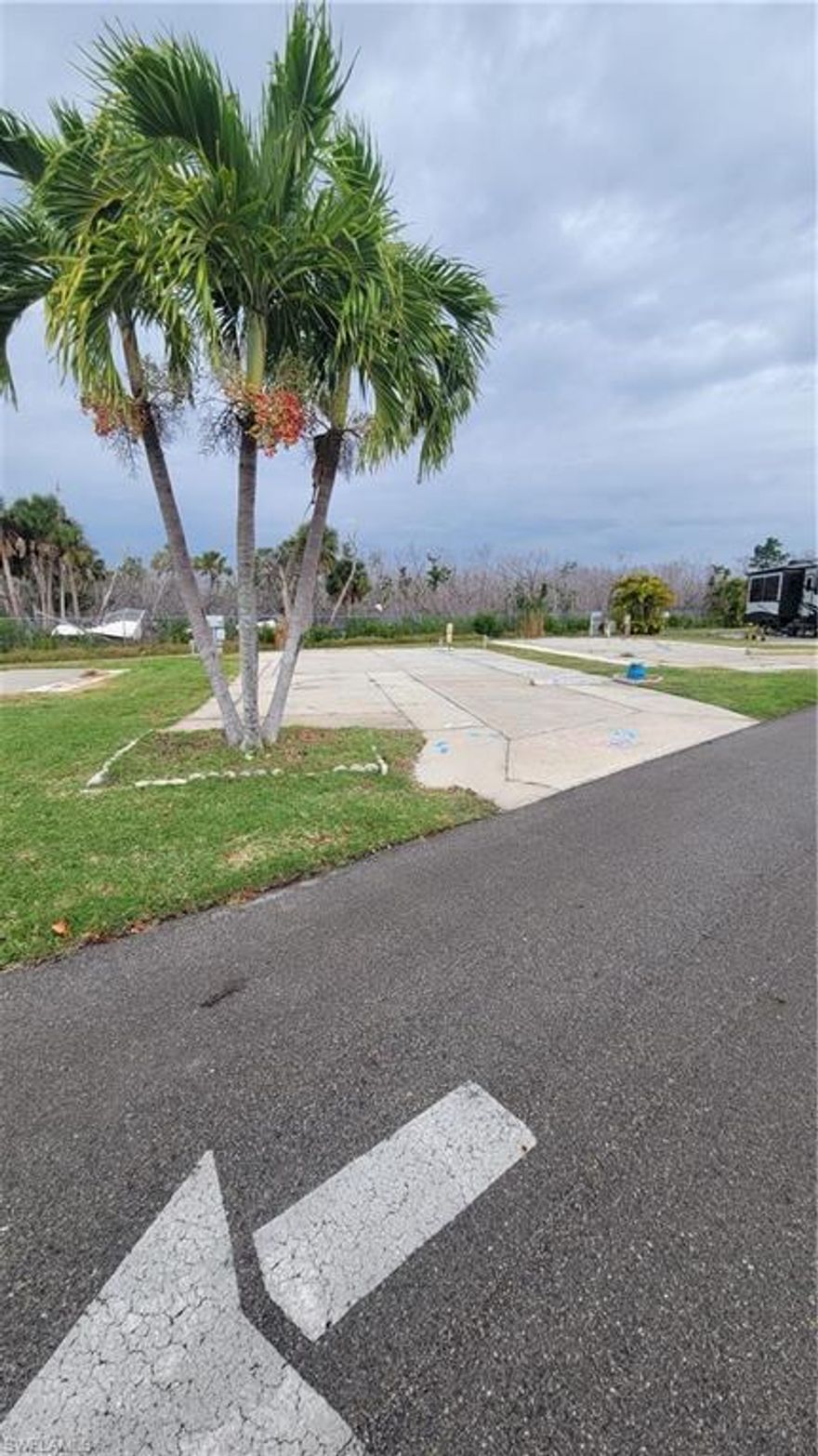 Check out this location—one of the last remaining properties in the dog-friendly Phase 5 area. You own the land on which you can build your manufactured home, or live in your motorhome, 5th wheel, or camper. The community is gated with a keypad entry system. Close to Bunche Beach and Fort Myers Beach with all their shopping and restaurants. Palmetto Palms is an active 55+ community that boasts 2 pools, one of which is close by. Pre-Ian this vibrant community had so much to offer, including pickleball, tennis, volleyball, and golf cart parades. A huge recreation center with card games, bingo, potluck dinners, and dances is also on the grounds. The association is actively rebuilding the community back to the pre-Ian style. Don't let this opportunity pass you by.
