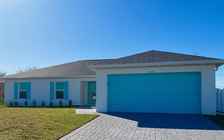 Welcome to your perfect Florida family retreat! This brand new pool home offers a heated pool, a fully fenced yard for added privacy and peace of mind, and durable tile flooring throughout—ideal for easy cleanup and busy households. This home features 4 bedrooms, 3 full bathrooms and large closets! The open-concept living, dining, and kitchen area creates a bright and welcoming space where everyone can gather, filled with natural light all year long. The modern kitchen is designed for both family meals and entertaining, featuring stainless steel appliances, solid wood cabinetry with soft-close doors, quartz countertops, a large island with breakfast bar, and a pantry for extra storage.