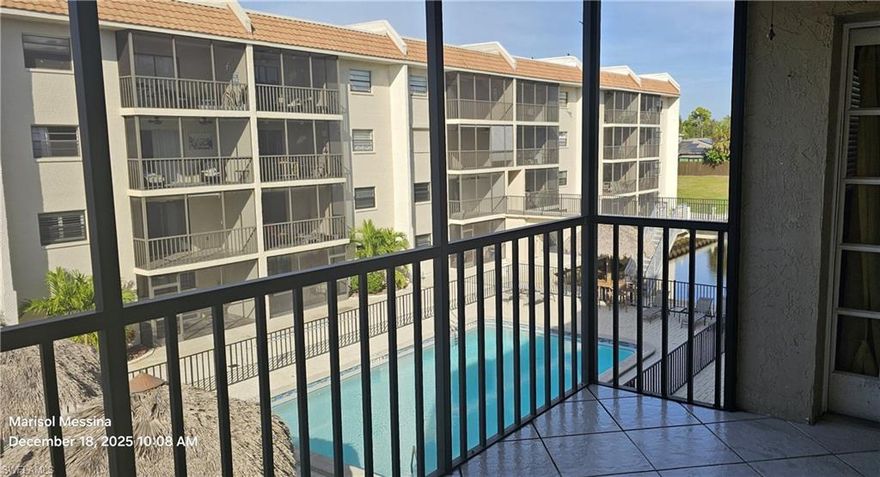 Available January 2026 – 2 Bed, 2 Bath End-Unit Condo

Enjoy single-level living in this bright, second-floor end-unit with 1,141 sq. ft., tile floors in main living area and a split-bedroom layout for privacy and comfort. Assigned covered parking and extra windows with canal and pool views add convenience and charm.

Located just 3 miles from Barefoot and Bonita Beaches, with easy access to downtown Bonita Springs, waterfront dining, and shopping. Boaters will love direct Gulf access at Spanish Harbor, a quiet, small-community gem.

Community perks: Saltwater pool, picnic areas with grills & tiki huts, kayak access, outdoor showers, and boat slips (first-come, first-served, no extra cost).

Spanish Harbor is a peaceful community offering the perfect Southwest Florida lifestyle.