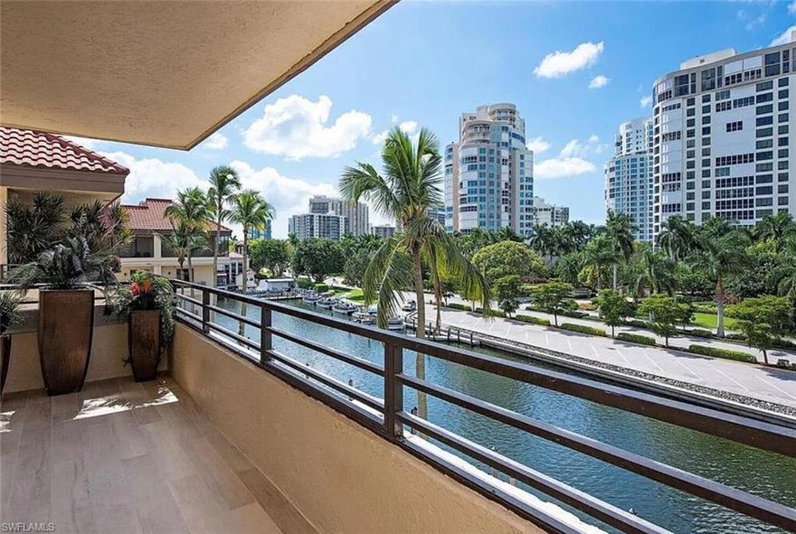 Penthouse 305 at Ardissone is an exceptional opportunity to experience waterfront and beachside living, steps away to shopping and dining at Venetian Village. The sprawling unit occupies the entire top floor offering panoramic bay views in all four directions. The kitchen has been renovated in a contemporary style and opens to a large south and east facing lanai and to the family room which has sliding glass doors that open to a west facing lanai. The formal living room faces east overlooking Venetian Bay and the formal dining room opens west overlooking Gulf Shore Blvd, offering views of the sunset sky. Four bedrooms, all with ensuite bathrooms are at the north end of the unit. The spacious master has a large private lanai facing northeast and the bathroom with a bathtub and separate shower also opens to the lanai, offering views as you get ready for the day! The ground level of the building is a covered parking garage where your private elevator opens directly into the unit. Ardissone has a beautiful pool and hot tub on a waterfront deck. Beach access is available just across Gulf Shore Blvd and Venetian Village is less than a quarter of a mile south.