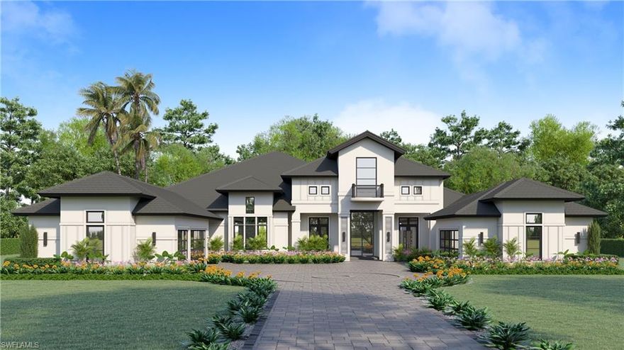 Experience unparalleled luxury at 615 West, a modern marvel meticulously crafted by JDMG Architecture, Cobia Construction and R&Co Designs. This new construction estate boasts 10,144 sq ft of luxury living, encompassing 5 en-suite bedrooms in the main home, an additional detached guest house showcasing its own kitchenette and full bed/bath (total of 8 baths in all). The grand entrance leads to a sprawling open floor plan, illuminated by natural light and adorned with exquisite finishes. Indulge your culinary senses in the gourmet kitchen featuring SubZero and Wolf appliances, custom cabinetry and incredible finishes throughout. Discover dedicated spaces like the Study, Dining Room, Bar/Wine area, Family Room and Grand Room, complemented by smart techn and Crestron lighting. The primary suite is a retreat in itself: spa-inspired bath, outdoor shower, and spacious sitting area. Step outside to your private west facing oasis where a resort-style lap pool, expansive patio & summer kitchen await. Meticulous attention to detail and custom features elevate this property to a league of its own. Immerse yourself in luxury single story estate living; design book/plans available upon request.