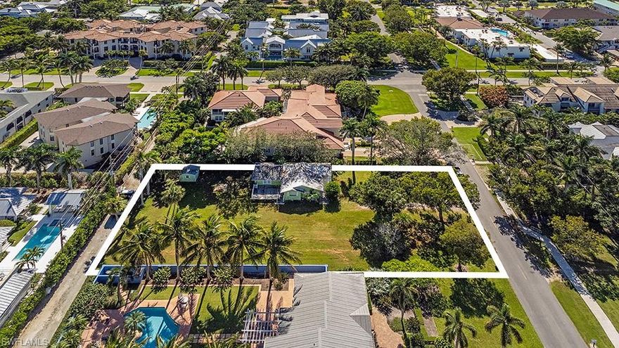 Incredible building opportunity in the heart of Old Naples! Zoned as Single family and Multi-family there may be a possibility of putting a multifamily residence on the property. This generous sized property offers a ton of possibilities to design your dream home considering the very desirable building envelope. Perfectly positioned and close proximity to renowned 5th Avenue South shops and restaurants, 3rd Street South and its incredible dining options, and the pristine white sands of the Naples Pier and surrounding beaches. Building options of this scope are becoming more and more of a rarity downtown. Experience Old Naples living at its finest!