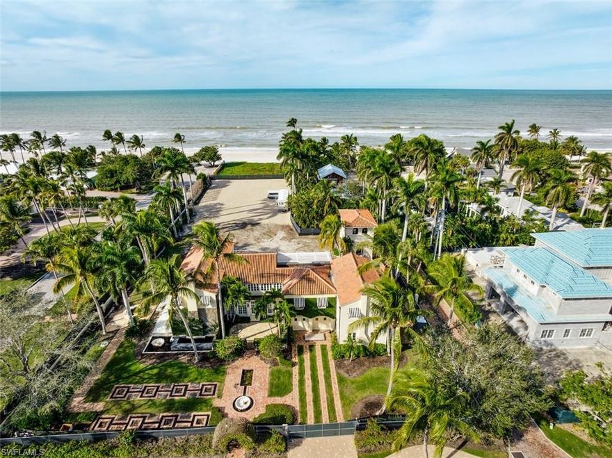 This beachfront lot at 17 7th Avenue South is arguably one of the most iconic historical properties in Olde Naples, showcasing 100 ft of beach frontage and over 1/2 an acre of Gulf-front splendor. This location offers unparalleled convenience, with close proximity to downtown 5th Avenue South and Third Street South. Seize the moment to fashion your coastal sanctuary in this unmatched and accessible setting. The adjacent property, 670 Gulfshore Boulevard South, is also available for a simultaneous purchase, which would provide more than an acre of gulf front property. This is an extraordinary opportunity that should not be overlooked – a rare chance to embrace the epitome of Gulf-front History. Plans and Specs upon request.