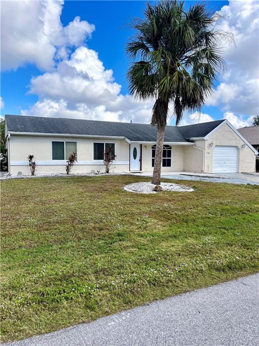 Attention investors and first time homebuyers! This adorable 3/1 home is located in the heart of Port Charlotte. This sweet abode features all tile flooring throughout. Huge backyard with plenty of room to add a pool. This property is conveniently located minutes from major restaurants, shopping centers, schools, hospitals and many other amenities. Call for your exclusive look!