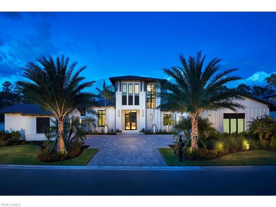 NEW MODEL JUST COMPLETED!! GOLF MEMBERSHIP AVAILABLE  London Bay Homes is offering an exclusive opportunity to purchase a Golf membership without the delay of what otherwise is approximately a one-year waiting list. London Bay Homes' Newest Model Home overlooking a sparkling lake and nature preserve, our four-bedroom Sonoma model home offers the only two-story floor plan within 4,421 square feet of air-conditioned living space in Caminetto – the newest enclave within Mediterra’s Garden Neighborhood.  Fully furnished by Romanza Interior Design, the Sonoma features a spacious great room, with adjoining gourmet-inspired kitchen and dining room, which opens to an intimate covered terrace, as well as an outdoor living, dining and kitchen area. A bonus room with zero-corner pocket sliding glass doors also opens to the covered outdoor spaces. French double doors in the master suite leads to the pool patio, overlooking a custom pool with large sun shelf and spa. A private garden shower is accessible from the master bathroom and the pool patio. An optional elevator leads to the second floor, which offers a lounge with wet bar and a large guest suite.